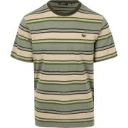 T-shirt Superdry T-Shirt Strepen Groen
