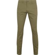 Broek Suitable Chino Plato Light Olive