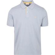 T-shirt Gant Contrast Piqué Poloshirt Lichtblauw