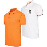 Polo Shirt Korte Mouw Cappuccino Italia Dutch Lion Polo