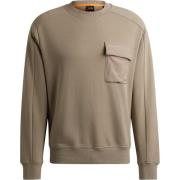 Sweater BOSS Trui Pocket Cargo Lichtbruin