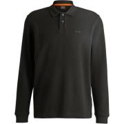 Sweater BOSS Petempestolong Long Sleeve Polo Zwart