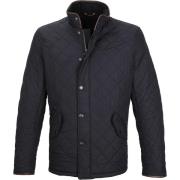 Trainingsjack Barbour Quilted Jas Powell Donkerblauw