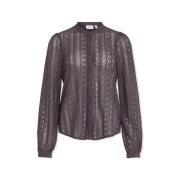 Blouse Vila Noos Chikka Lace Shirt L/S - Plum Perfect