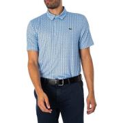 Polo Shirt Korte Mouw Lacoste Golfpoloshirt Met Anti-UV-Print