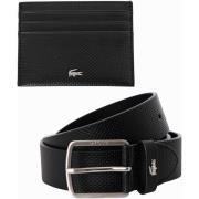 Riem Lacoste Leren riem/kaarthouder cadeauset