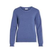 Trui Vila Noos Ril O-Neck L/S - Bijou Blue