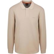 Sweater BOSS Petempestolong Long Sleeve Polo Beige