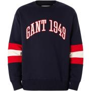 Sweater Gant Sweatshirt met kleurblokken op de mouwen