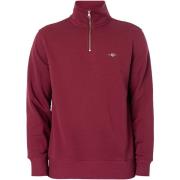 Sweater Gant Regular Shield-Sweatshirt Met Halve Rits