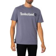 T-shirt Korte Mouw Timberland Lineair Logo-T-Shirt