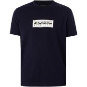 T-shirt Korte Mouw Napapijri Relaxed T-shirt met Box-logo