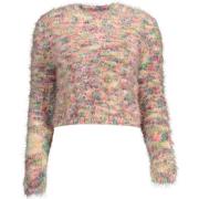 Sweater Desigual Katoenen Logo Detail Roze Shirt