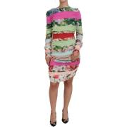 Jurk D&amp;G Multicolor mini-jurk met bloemenprint