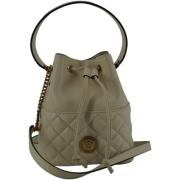 Schoudertas Versace La Medusa Bucket Bag in Wit