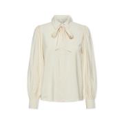 Blouse Y.a.s YAS Noos Pil Bow Shirt - Birch