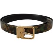 Riem D&amp;G Camouflage Glitter Leren Riem voor Heren