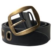 Riem D&amp;G Leren riem met metalen gesp