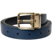 Riem D&amp;G leren riem voor heren in blauw