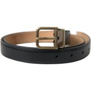 Riem D&amp;G Leren riem met metalen gesp