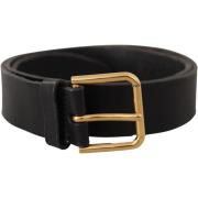 Riem D&amp;G Leren riem met goudkleurige logogesp