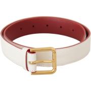 Riem D&amp;G Leren Riem - Wit