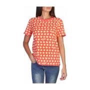 T-shirt Moschino T-shirt met ronde hals met logoprint