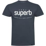 T-shirt Korte Mouw Superb 1982 3000-BLUE