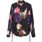 Overhemd Desigual Dames Bloemenprint Overhemd - Zwart