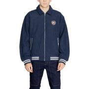 Trainingsjack Tommy Hilfiger Blauwe polyester jas met rits en zakken a...