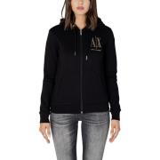 Overhemd EAX AX Logo Full Zip hoodie voor dames zwart