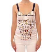 Overhemd D&amp;G zijden top met nautische print voor dames