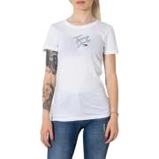 Overhemd Tommy Hilfiger Essential Logo T-Shirt voor Dames - Wit