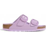 Pantoffels Birkenstock Effen leren slip-on pantoffels met rubberen zoo...