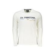 T-shirt La Martina Geborduurd T-shirt met logo en ronde hals