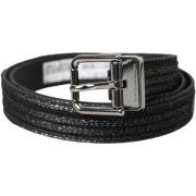 Riem D&amp;G Jacquard strepen metalen gesp riem