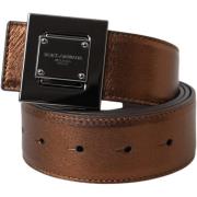 Riem D&amp;G Heren Leren Riem - Bruin