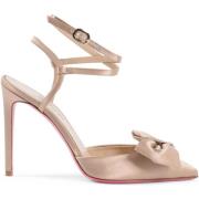 Sandalen Dee Ocleppo Strik satijnen pump hakken beige