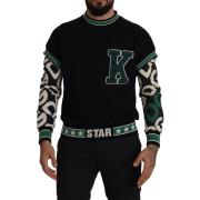 Sweater D&amp;G Groene katoenen trui met ronde hals