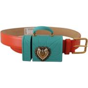 Riem D&amp;G Teal Mini Bag Lederen Riem voor dames