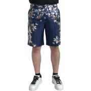 Korte Broek D&amp;G Zijden bermuda met bloemenprint