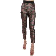 Broek D&amp;G Iriserende brokaat jacquard crop broek