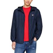 Trainingsjack Tommy Hilfiger Blauwe effen jas met capuchon en rits voo...