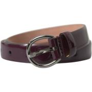 Riem D&amp;G Dames Leren Riem Paars WMB317