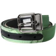 Riem D&amp;G DG Groen Leren Riem