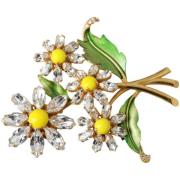 Broche D&amp;G Filigraan bloem kristallen broche Pin