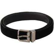 Riem D&amp;G Fluwelen Logo Gesp Riem