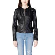 Blazer EAX imitatieleren motorjack voor dames zwart