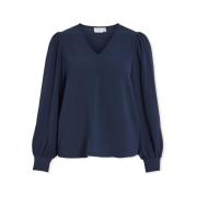 Blouse Vila Top Gaja L/S - Navy Blazer