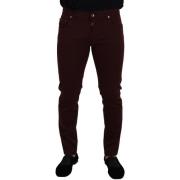 Broek D&amp;G Slim Fit Jeans voor heren - Bourgondie